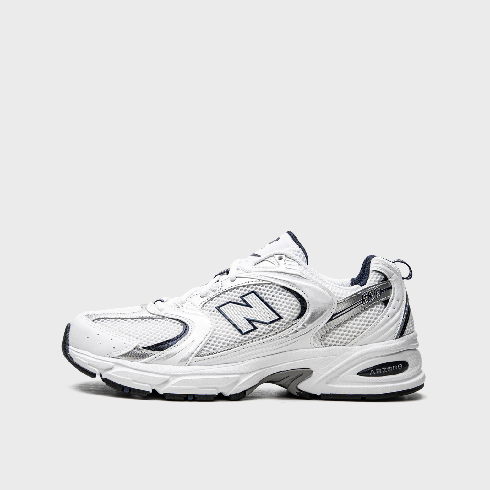New Balance 530 White Silver Navy