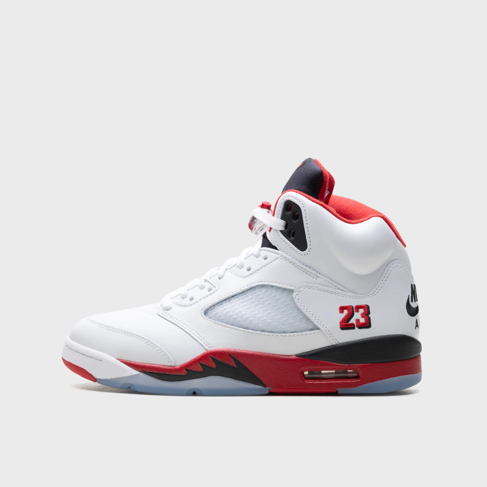 Jordan 5 Retro Fire Red Black Tongue (2025)