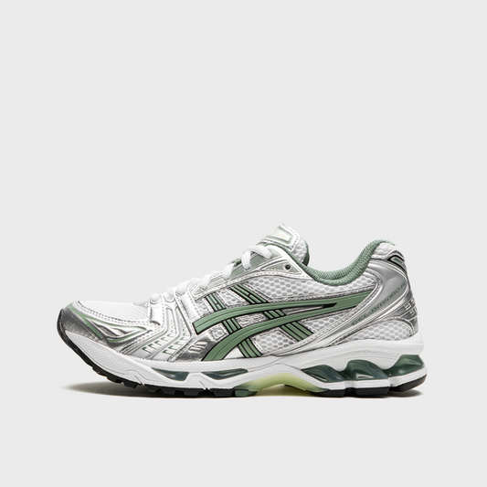 Asics GEL-Kayano 14 White Pure Silver Slate Grey Sage