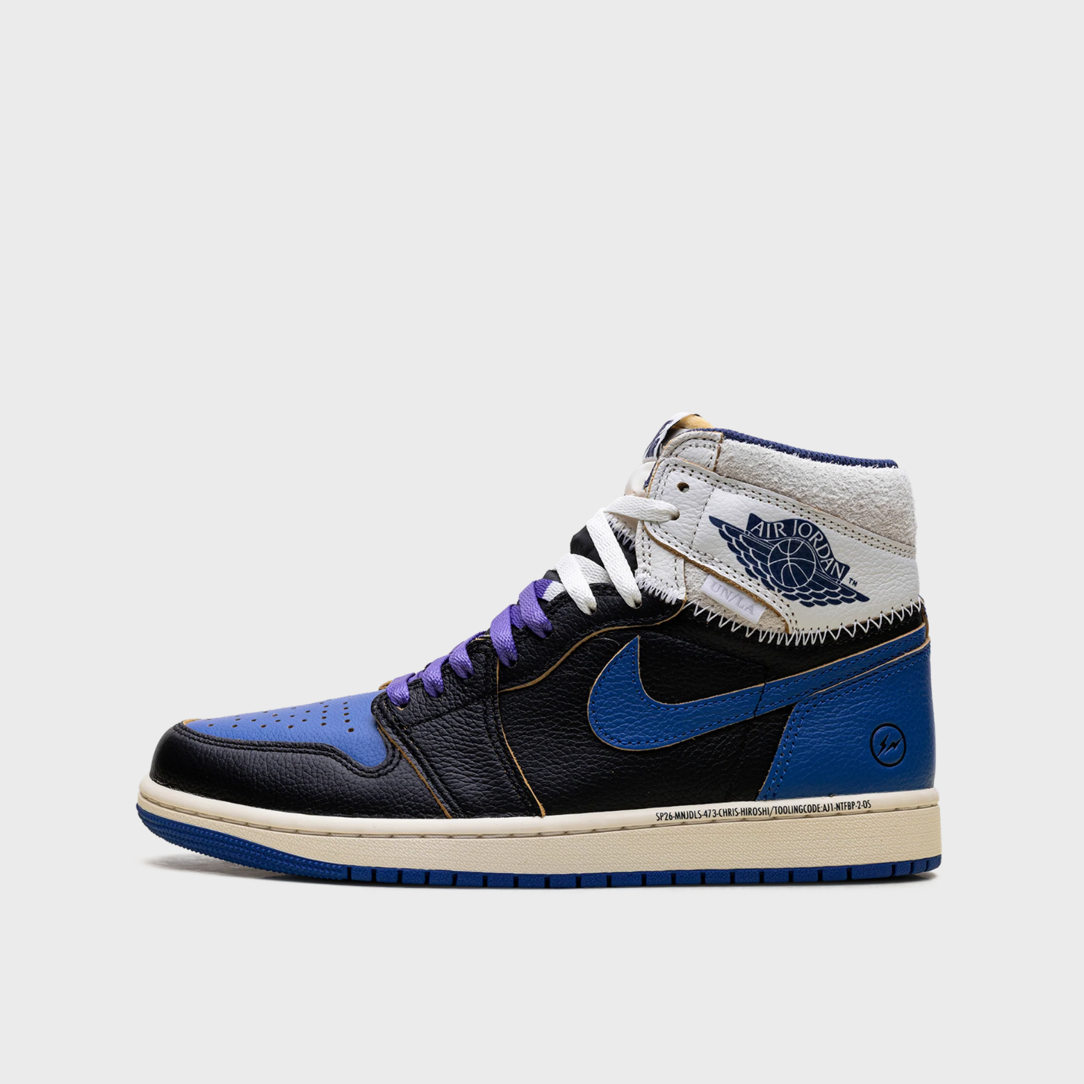 Jordan 1 Retro High Fragment x Union LA Sport Royal