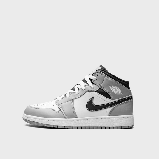 Jordan 1 Mid Kids Light Smoke Grey