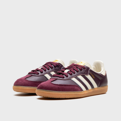 Adidas Samba OG Maroon Gold Metallic