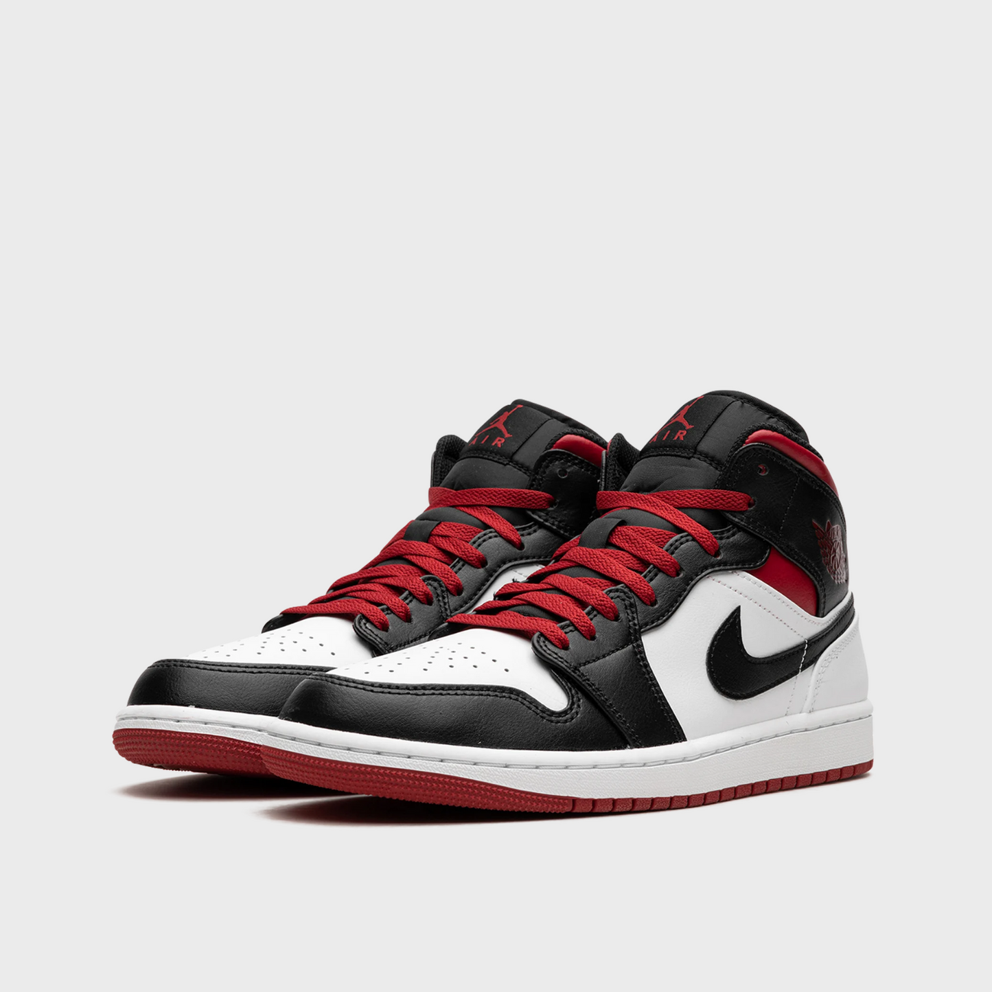 Jordan 1 Mid Gym Red Black Toe