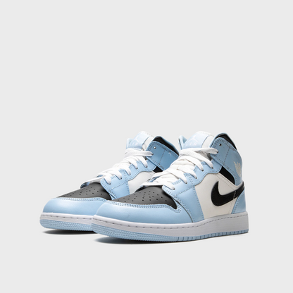 Jordan 1 Mid Kids Ice Blue