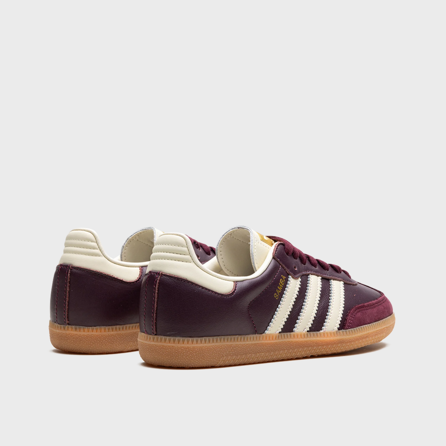 Adidas Samba OG Maroon Gold Metallic