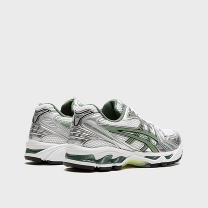 Asics GEL-Kayano 14 White Pure Silver Slate Grey Sage